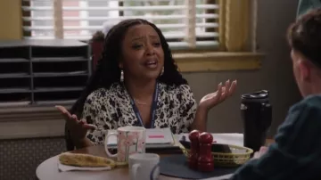 Ba&Sh Minary Midi Dress worn by Janine Teagues (Quinta Brunson) as seen in Abbott Elementary (S05E03)