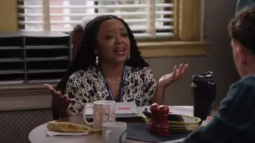 Ba&Sh Minary Midi Dress worn by Janine Teagues (Quinta Brunson) as seen in Abbott Elementary (S05E03)