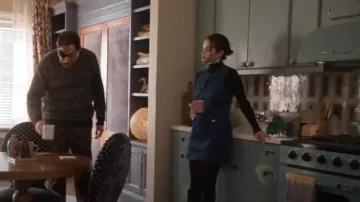 Cinq a Sept Mia Embossed Faux Leather Sleeveless Minidress worn by Mabel Mora (Selena Gomez) as seen in Only Murders in the Building (S05E08)