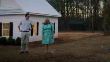 Tory Burch Miller Cloud Sandals worn by Maggie Murdaugh (Patricia Arquette) as seen in Murdaugh: Death in the Family (S01E01)