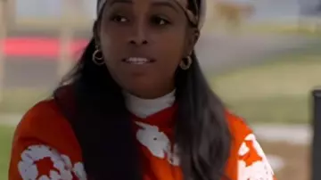 Love Is Blind S9 Kalybriah Haskin Orange Wreath Hoodie as seen in Love Is Blind