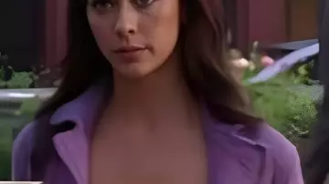 Ghost Whisperer Jennifer Love Hewitt Purple Soft Cardigan worn by Melinda Gordon (Jennifer Love Hewitt) in Ghost Whisperer