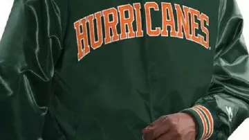 Miami hurricanes bomber jacket