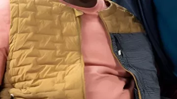 Shifting Gears S2 Daryl Mitchell Brown Quilted Vest