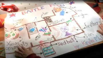 Battle plan of the house used by Kevin (Macaulay Culkin) in Home Alone