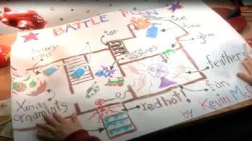 Battle plan of the house used by Kevin (Macaulay Culkin) in Home Alone