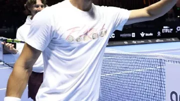 Six Kings Slam 2025 Carlos Alcaraz White Shirt