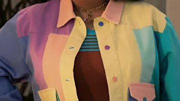 Multicolor Denim Jacket worn by Mayo in Loot S03