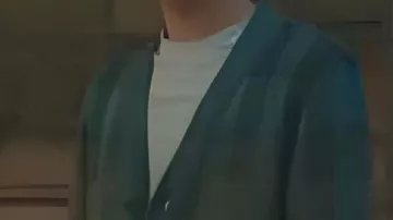 Elsbeth S03 Ben Levi Ross Blue Plaid Cardigan