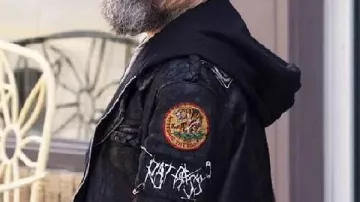 Black Leather Jacket worn by Peter Dinklage in The Lowdown