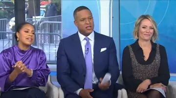 Cinq a Sept Florianna Confetti Tweed Mini Dress worn by Dylan Dreyer as seen in Today on October 16, 2025