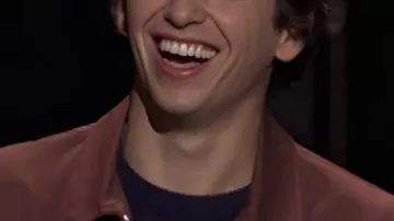 Saturday Night Live S51 Brown Zipper Jacket worn by Marcello Hernandez as seen in Saturday Night Live