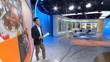 Nike x Patta Air Max 1 Waves White Sneakers worn by Brian Cheung as seen in Today on October 16, 2025