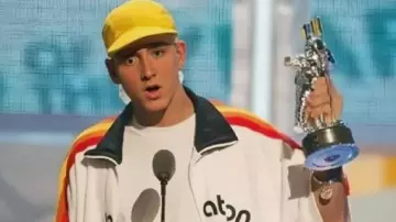 PnB Nation White Jacket worn by Eminem in PNB Rock - Hold Me Down ft. Eminem