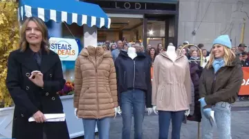 Laundry by Shelli Segal Hooded Bomber Jacket worn by Jill Martin as seen in Today on October 16, 2025