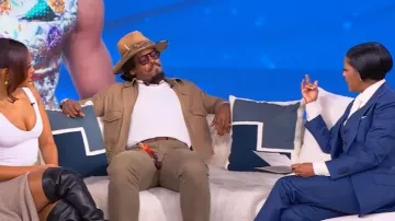 Ami Poches plaquées Veste zippée portée par Cam Newton telle qu’elle a été vue au Tamron Hall Show le 16 octobre 2025