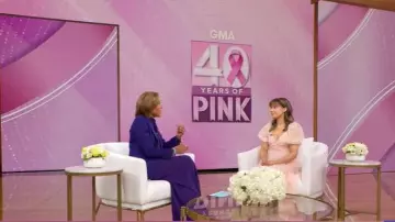 831 Minhle Naida Signature Palazzo Pants porté par Robin Roberts tel que vu dans Good Morning America le 16 octobre 2025