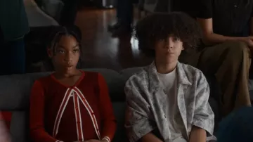 Freshman 3 Piece Sweater Tank, Skirt & Cardigan Set worn by Mara Driskell (Askyler Bell) as seen in 9-1-1 (S09E02)