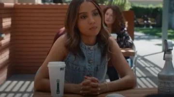 Pistola Gia Fitted Collar Vest worn by May Grant (Corinne Massiah) as seen in 9-1-1 (S09E02)