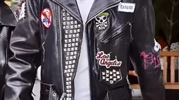 Black Leather Jacket worn by Travis Barker in The Genius Of Travis Barker