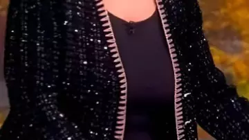 Black Tweed Cardigan worn by Self - Co-Host (Joy Behar) in The View