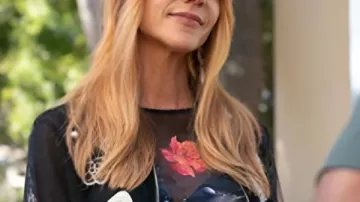 High Potential S2 Kaitlin Olson Mesh Bomber Jacket