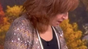 Cárdigan de Chevron de Lentejuelas 2025 de Joy Behar The View