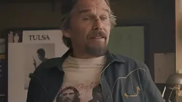 Ethan Hawke The Lowdown 2025 Western Shirt worn by Lee Raybon (Ethan Hawke) as seen in The Lowdown (S01)