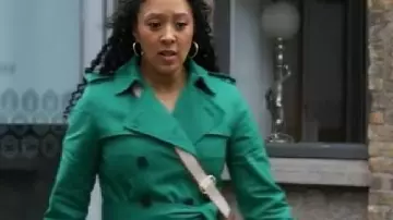 Haunted Harmony Mysteries: Buried at C Tamera Mowry Green Coat