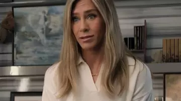 The Morning Show Jennifer Aniston White Polo Shirt