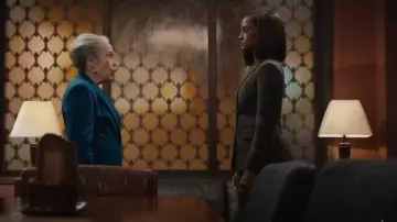 P.A.R.O.S.H. Giacca Double-breasted Wool-blend Blazer worn by Olympia Lawrence (Skye P. Marshall) as seen in Matlock (S02E02)