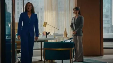 Tahari ASL Wide-Leg Mid-Rise Pants worn by Olympia Lawrence (Skye P. Marshall) as seen in Matlock (S02E02)