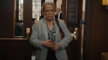 Anne Klein Tweed One Button Notch Collar Jacket worn by Madeline 'Matty' Matlock (Kathy Bates) as seen in Matlock (S02E02)