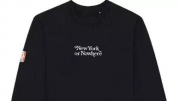 New York or Nowhere x Knicks Motto Sweatshirt worn by Jessica Alba in New York or Nowhere X Mets ???? #mets #newyorkmets #newyork #nyon