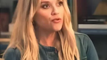 The Morning Show S04 Reese Witherspoon Denim Jacket worn by Bradley Jackson (Reese Witherspoon) as seen in The Morning Show (S04)