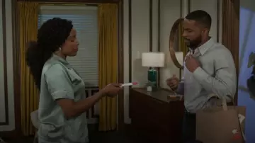 Eberjey Inez Washable Silk Short Pajama Set worn by Naomi (Arielle Prepetit) as seen in Beyond the Gates (S01E142)