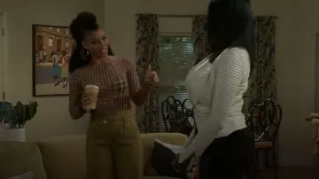 Miaou Long Sleeve Tee worn by Eva Thomas (Ambyr Michelle) as seen in Beyond the Gates (S01E144)