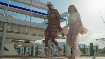 Sandalias Dior Beige Deshilachadas H Town usadas por A Boogie wit da Hoodie en A Boogie Wit da Hoodie - Playa (feat. Ella Bands) [Official Music Video]