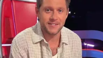 Camisa a cuadros texturizados The Voice S28 Niall Horan