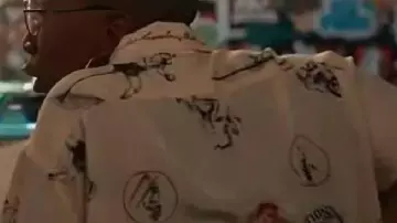 9-1-1 S9 Aisha Hinds White Printed Shirt