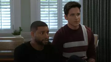 Ted Baker Roika Sweater worn by Bradley (Mike C. Manning) as seen in Beyond the Gates (S01E150)