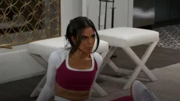 Sujetador deportivo Athleta Double Up usado por Dani Dupree (Karla Cheatham Mosley) como se ve en Beyond the Gates (S01E152)