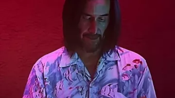 Keanu Reeves Good Fortune 2025 Chemise à imprimé poisson