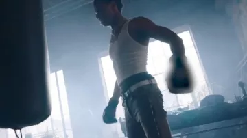 Cinturón H blanco y negro mate de Hermes usado por A Boogie wit da Hoodie en A Boogie Wit Da Hoodie - Bleed [Video musical oficial]