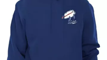 Buffalo Bills New Era Billustration Hoodie worn by (Josh Allen) as seen in Buffalo Bill