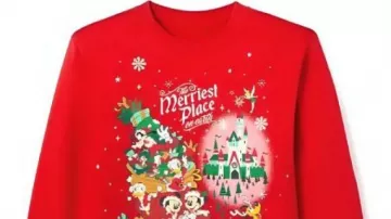 Sudadera de Mickey Mouse El Lugar Más Feliz de la Tierra usada por el Pato Donald (voz) (Tony Anselmo) como se ve en Merry & Scary