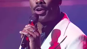 Colman Domingo The Running Man 2025 White Blazer