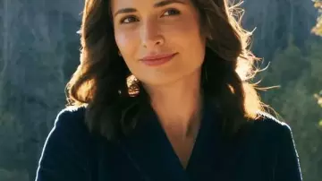 Pluribus 2025 Karolina Wydra Blue Corduroy Blazer