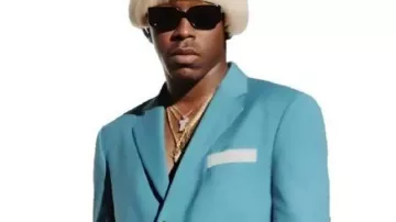 Earfquake Blue Suit worn by Self (Tyler, The Creator) as seen in Apple Music Presents: Tyler, The Creator