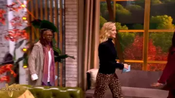 Veronica Beard Taylor High Rise Wide Leg Jeans worn by Sara Haines as seen in The View on  October 20, 2025